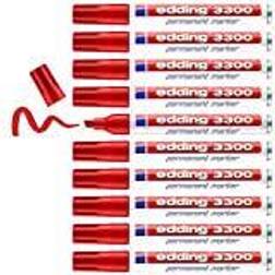 Edding 3300 Permanentmarker Rot 1.0 - 5.0 mm 10 St