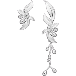 Mads Z Olive Love Earrings - Silver