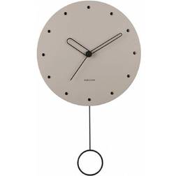 Karlsson Studs Pendulum Wood Warm Wall Clock 30cm