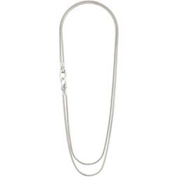 Pilgrim Solidarity Snake Chain Necklace - Silver