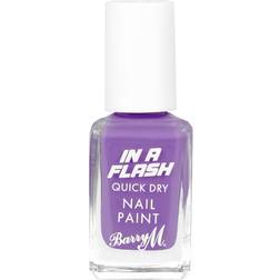 Barry M IN A FLASH Snabbtorkande nagellack Skugga Blue Boost 10ml