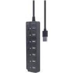 Gembird 7-Port USB Hub UHB-U3P1U2P6P-01