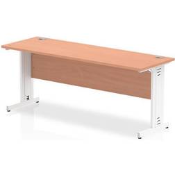 Impulse 1800 600mm Straight Desk Beech Top