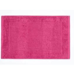 Homescapes Plain Cotton Raspberry Bath Mat