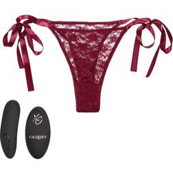 CalExotics Remote Control Lace Thong Set Burgundy