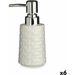 Berilo Silver White Ceramic Soap Dispenser 150 ml