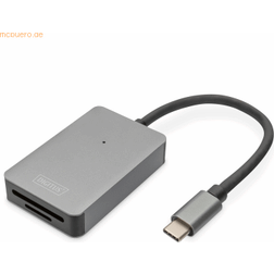 Digitus Lector de tarjetas USB-C, 2 puertos, alta velocidad