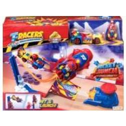 Magic Box Jeu de lancement de fusée T-Racers véhicule exclusif Rocket Launch Playset