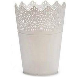 Ibergarden White Plastic Plant Pot 15 x 18 cm