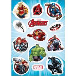 Dekora Avengers Sukkerprint Ø3,5-6cm Decoración de pasteles