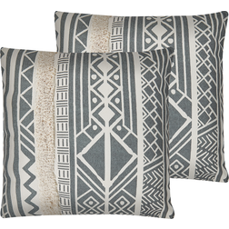 Beliani Shumee Set of 2 decorative pillows Komplet pyntepude Beige, Grå (45x45cm)