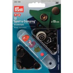 Prym Nittryckknapp Sport & Camping Antikmässing 15 mm 10 st