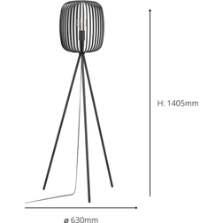 Eglo Romazzina Contemporary Caged Tripod Floor Lamp