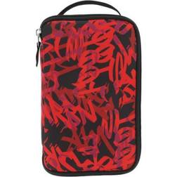 Herlitz 2 Go Graffiti Mjukt pennfack Polyester Svart, Röd