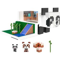 Minecraft Figura mattel mob head mini panda casa de juegos