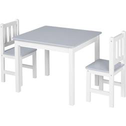 Homcom Kid's Table & Chairs Set 3pcs