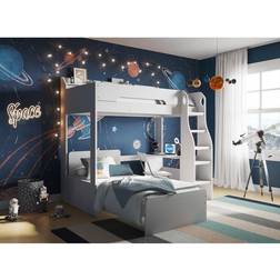 Flair Cosmic L Shaped High Sleeper White