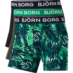 Björn Borg Stretch Boxer 3-pack - Green/Black