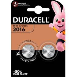 Duracell EDM Micro pila litio botón cr2016 blíster 2 unid ø20x1.6mm