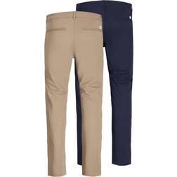 Jack & Jones Jjimarco Jjdave Chino Trousers Beige/Navy Multi