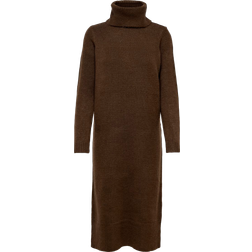 Only Onlbrandie Langes Strickkleid - Dunkelbraun