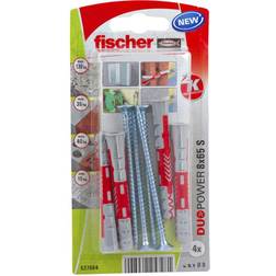 Fischer Tacos Duopower 8x65 Con Tornillos 5x80 4 Piezas