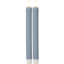 Star Trading Antikljus 2-pack Flamme Stripe LED-ljus