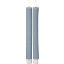 Star Trading Antikljus 2-pack Flamme Stripe LED-lys