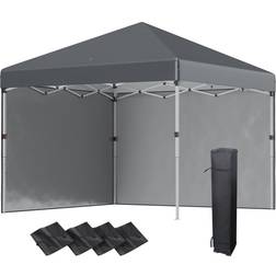 OutSunny 3 3 Pop Up Gazebo with 2