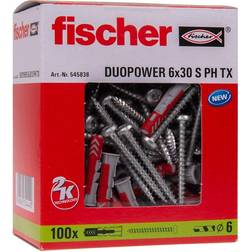 Fischer DUOPOWER 6x30 S PH TX Rawlplug 10..