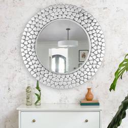 Green Decore Decore Topaz Nickel Cut Wall Mirror