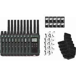 Motorola Talkabout T465 Two-Way Radios Walkie Talkies Weatherproof 22 Channels PTT IVOX Flashlight 10-PACK