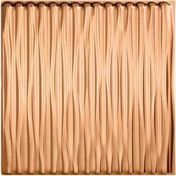 Fasade Dunes Vertical Decorative Vinyl 2ft x 2ft Glue Up Ceiling Panel in Polished Copper (5 Pack)