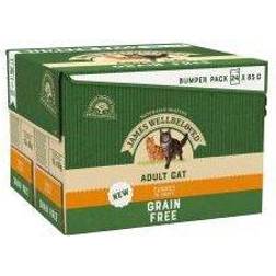 James Wellbeloved Bumper Pack Cat Hypoallergenic Grain Free Pouches With Turkey In Gravy