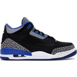 NIKE Air Jordan 3 Retro M - Black/Sport Blue/Wolf Grey