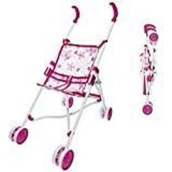 Reig "Lille Barnevogn til Dukker Reig 25,5 x 41,5 x 55,5 cm Pink Foldbar"