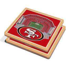 YouTheFan NFL San Francisco 49ers 3D StadiumViews Untersetzer 2Stk.