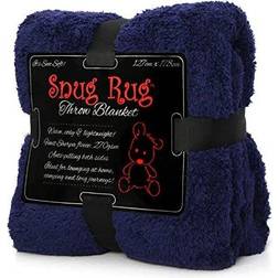 Snug Rug Fleece Filt Grå, Grön, Lila, Blå, Rosa, Röd, Svart, Vit, Brun, Beige (178x127cm)