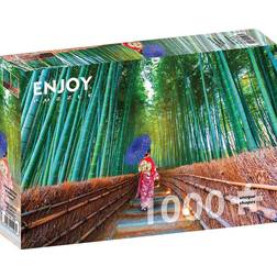 Asian Woman in Bamboo Forest 1000 Pieces