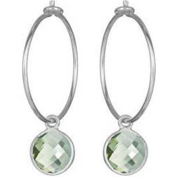 Susanne Friis Bjørner Earrings - Silver/Green