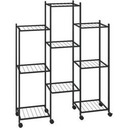 vidaXL Flower Stand with Wheels 104cm Planteopsats