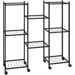 vidaXL Flower Stand with Wheels 84cm Planteopsats