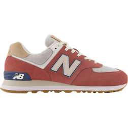 New Balance 574 - Mineral Red with White