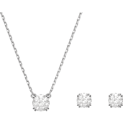 Swarovski Constella Round Jewellery Set - Silver/Transparent