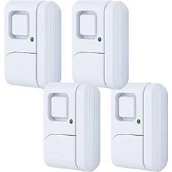 Jasco GE Battery Operated Magnetic Window Or Door Alarm 4-pack