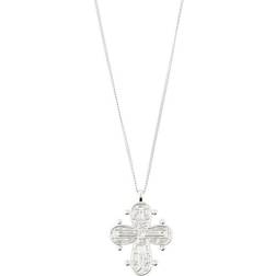 Pilgrim Dagmar Maxi Cross Necklace - Silver