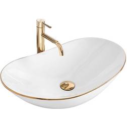 Countertop washbasin Rea Royal Gold Edge