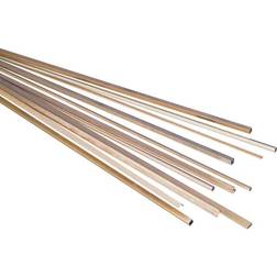 Reely Messing Firkant Rør (L x B x H) 500 x 8 x 8 mm Indvendig diameter: 6 mm 1 stk