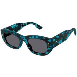 Gucci Rektangulære Solbriller GG1215S - Transparent Blue Tortoise