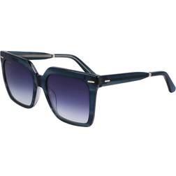 Calvin Klein Women's Acetate Square Blue